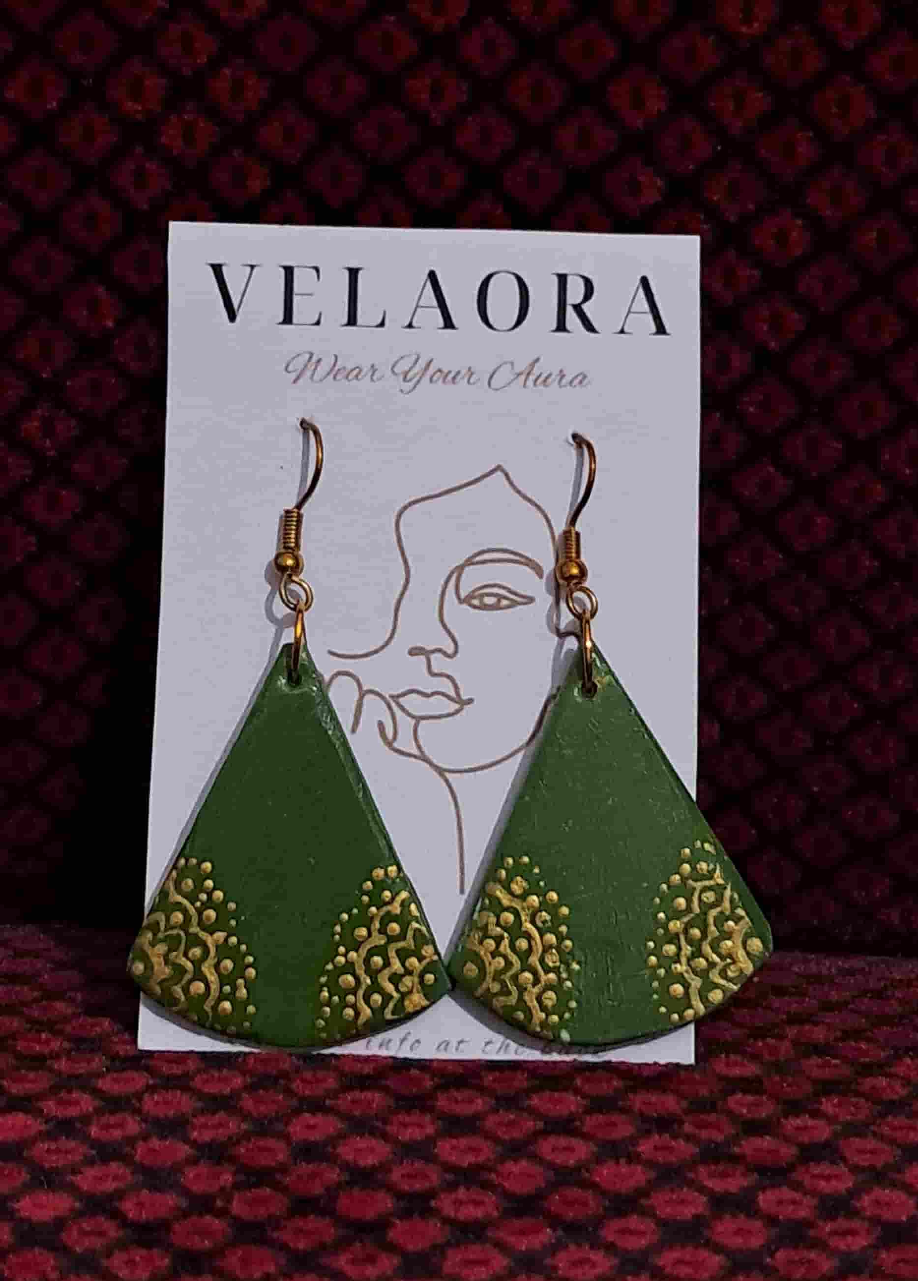 Goldiee green by Velaora Jewels